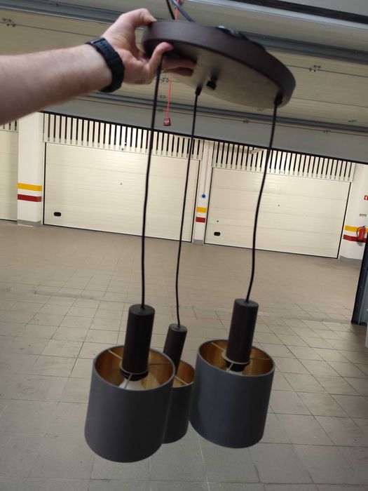 Candeeiro de Tecto Suspenso Eglo Cappucino/Dourado - com 1 ano de uso