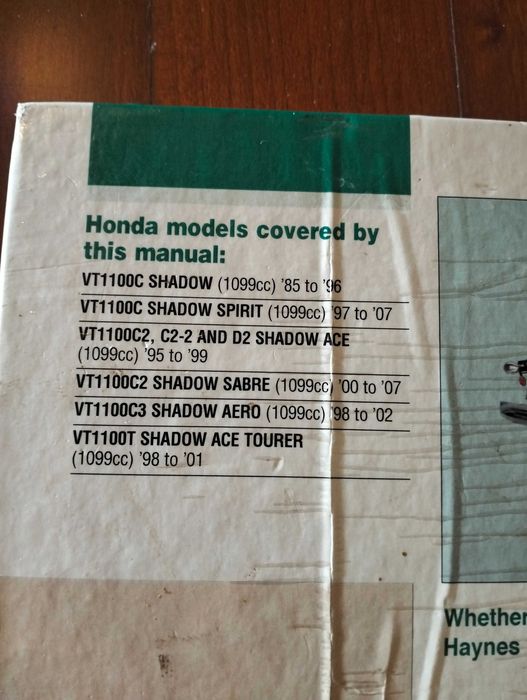Haynes - Honda VT 1100 Shadow