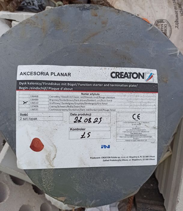 Dysk kalenicy CREATON PLANAR