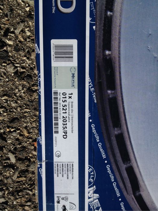 Mercedes Benz C200-220, discos de travagem.