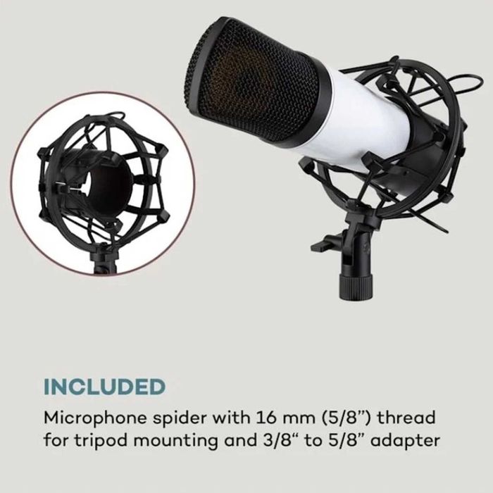 Mikrofon Pojemnościowy USB Auna Pro MIC‑920 Pająk, Etui, Kolory - Nowy