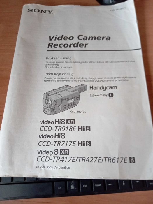 Instrukcja obsługi kamery SONY