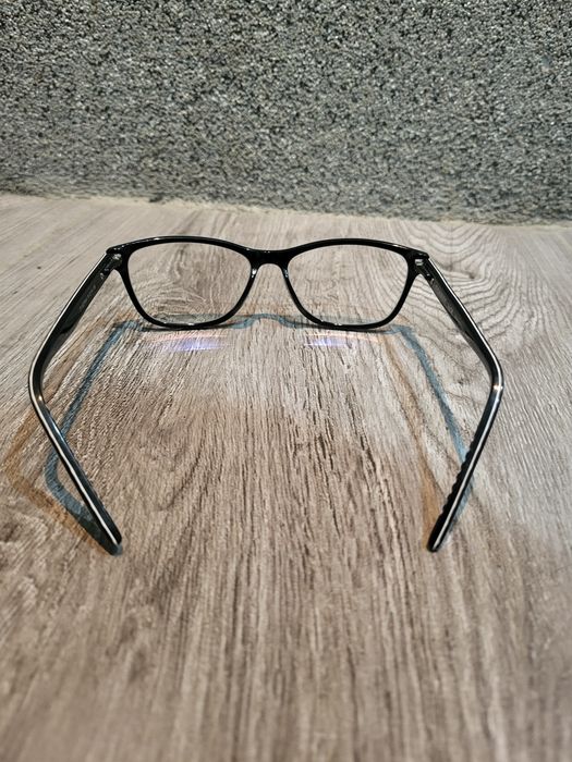 Oprawki okulary czarne w groszki