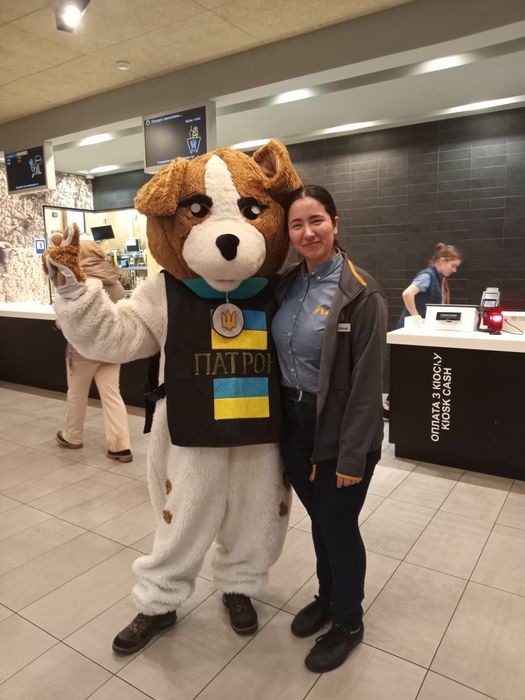 Белый Мишка, Панда, Пёс Патрон - экспресс поздравление на праздник