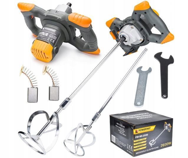 Mieszadło Elektryczne Do Zapraw 2600W 2Xmieszalnik