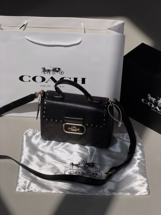 Сумка Coach Morgan Top Handle Satchel   (Premium)