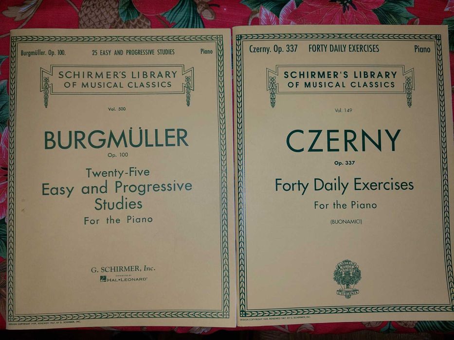 Vários livros de piano