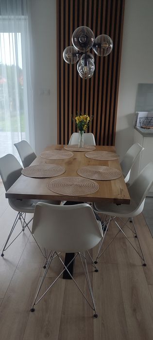 Krzesła białe 6szt plastikowe Eco skóra