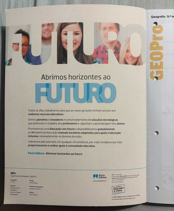 Caderno de Atividades/GEOPro - GEO+ | Geografia - 9.º Ano