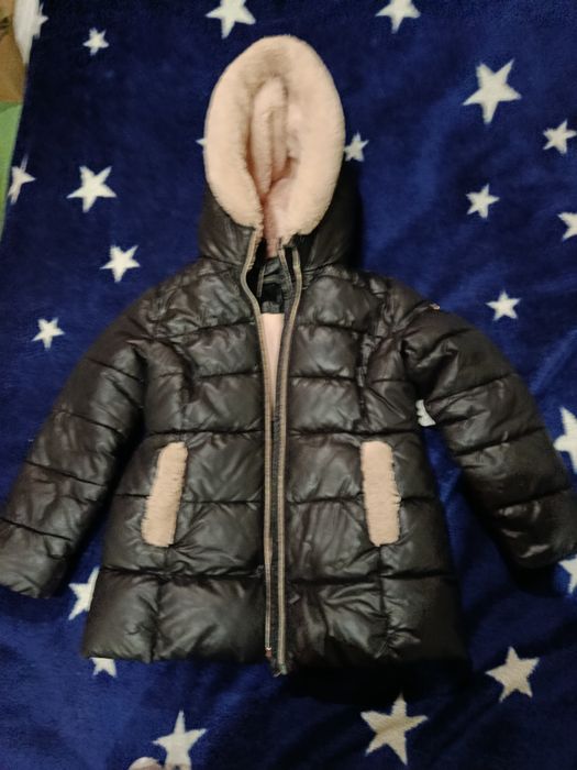 Тепла зимова куртка чорна