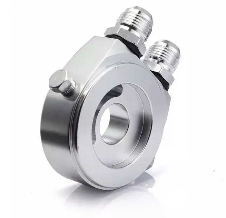 Bolacha Adaptação Radiador Óleo Universal - Preto / Cinzento