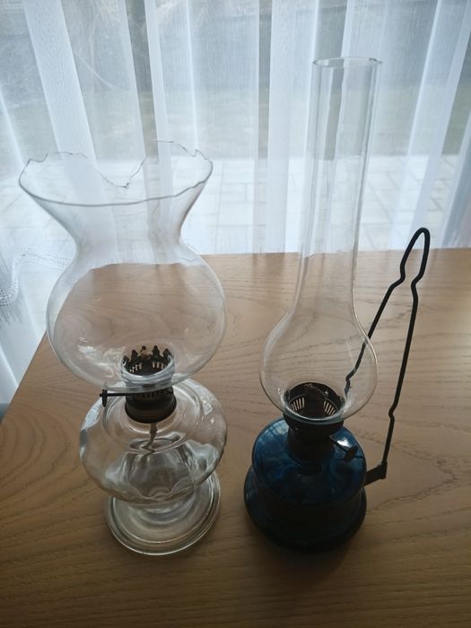 Piękne lampy naftowe antyczne