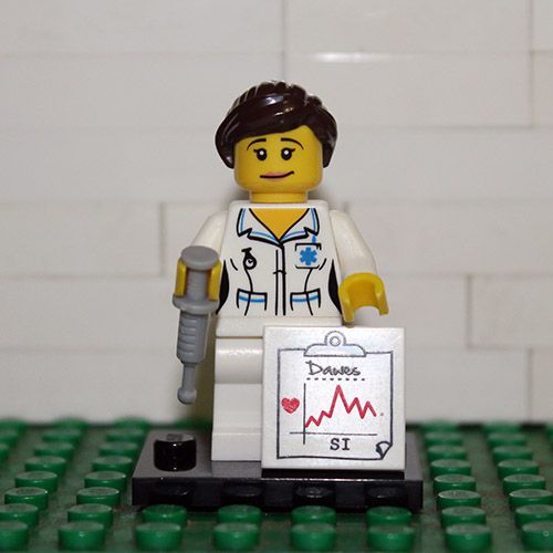 Minifigura Lego Nurse / Enfermeira [Série 1] - Rara