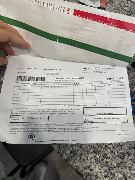 Frigorífico combinado Samsung inox