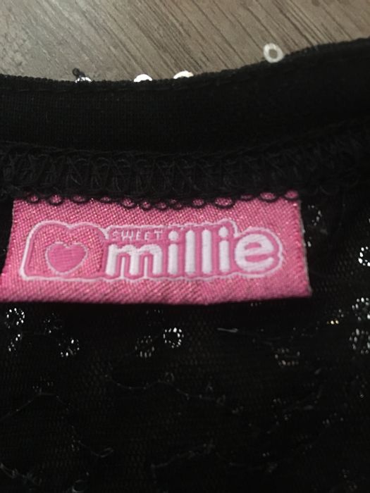 Cekinowe bolerko narzutka r.128 cm sweet millie