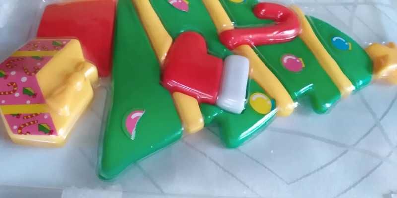Puzzle plastikowe choinka układanka zabawka dla dzieci