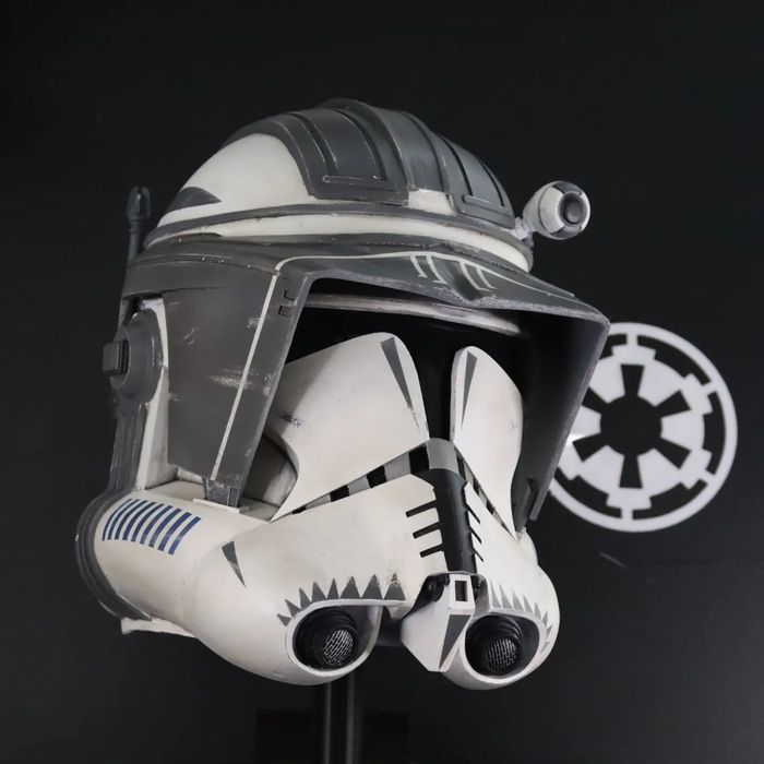 CAPTAINS HELM ×calee Star Wars Clone Captain Rex The Black Series Hełm, Srebrny