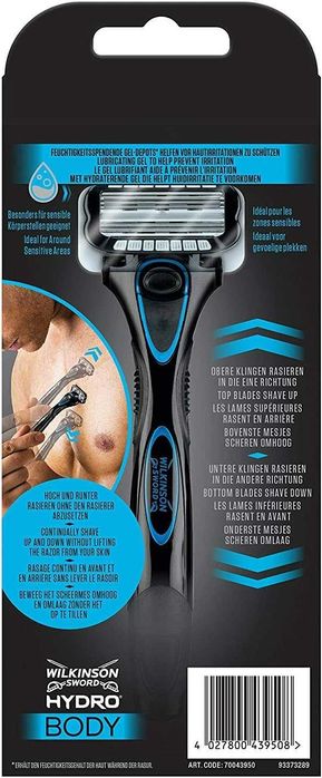 Бритва Wilkinson Sword HYDRO5 BODY для всього тіла (Станок+1 кар)