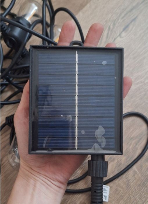 Girlanda solarna LED porządna 10m pilot na camping działkę do ogrodu