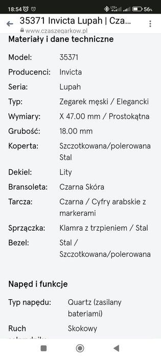 Zegarek męski Invicta Luph No.35371