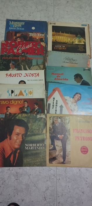 Lote de 13 discos Vinil Portugueses e internacionais
