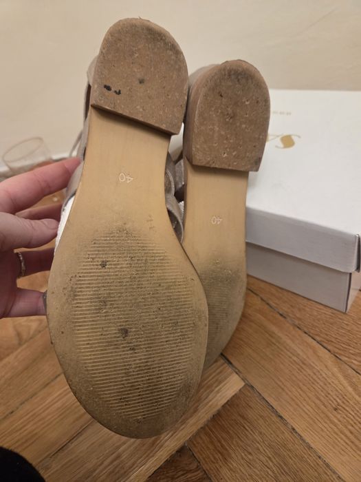 Złote sandały rzymianki saway 40