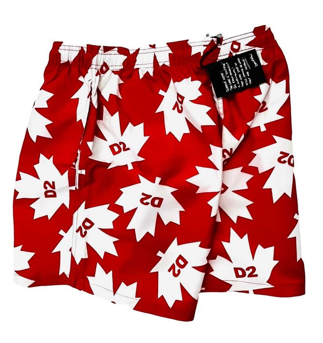 Dsquared2 DSQ2 kąpielówki czrerwone plażowe XL