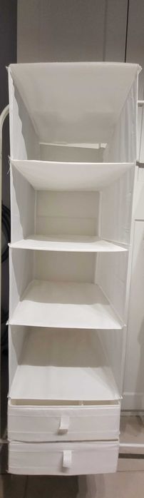 Wisząca półka 6 przegród biała SKUBB IKEA