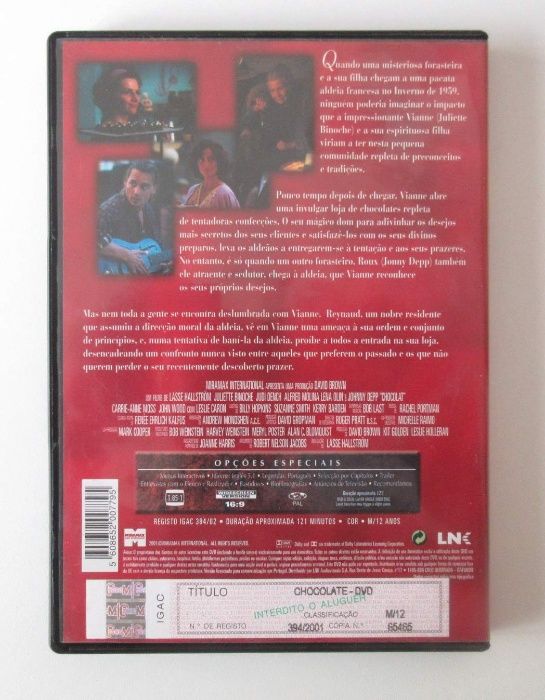 CHOCOLATE (Johnny Depp) (DVD)