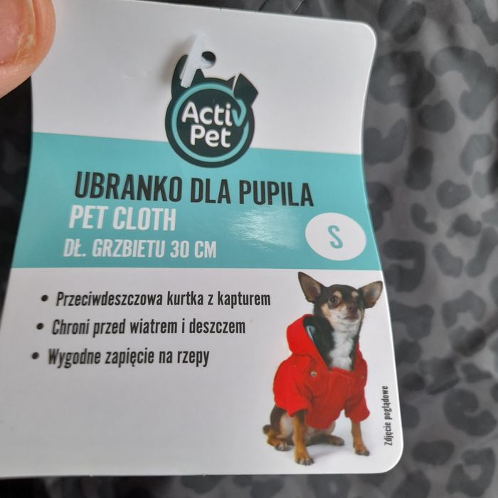 2x nowe ubranko dla pupila, rozmiar S, długość grzbietu 30cm