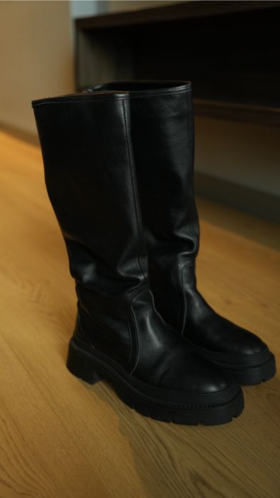Чоботи-труби чорні