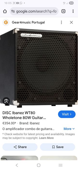 Amplificador de guitarra Wholetone W 80