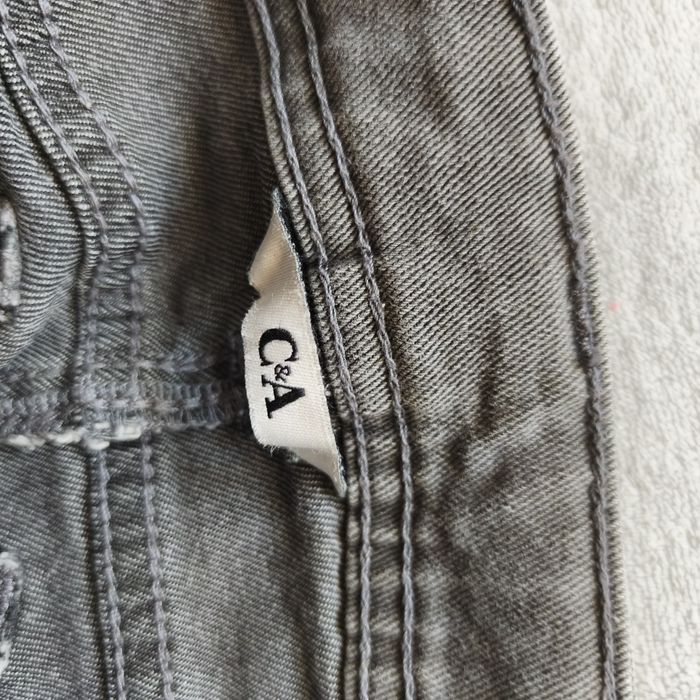 Nowe szorty z elastycznego denimu C&A szare 116