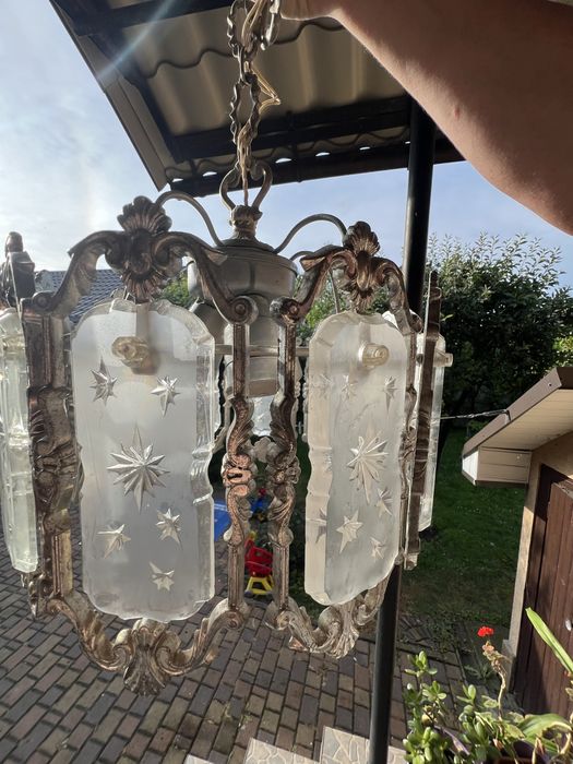 Люстра ретро з металу