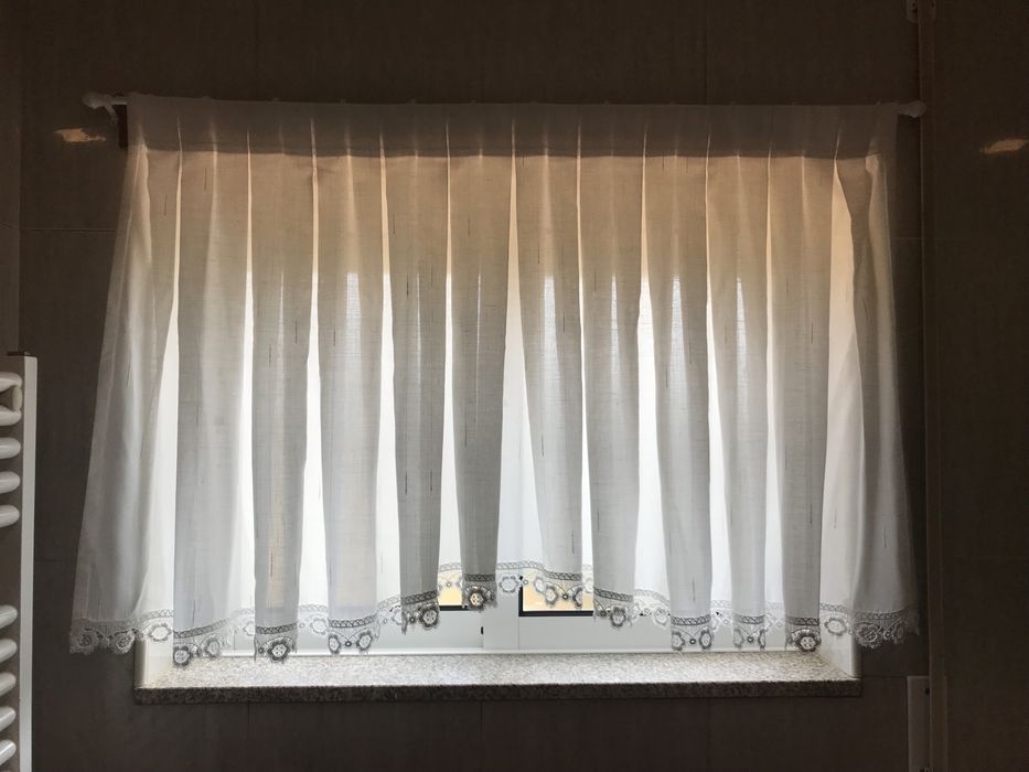 Cortinas, casa de banho