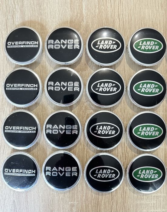 Conjunto 4 Centros Range Rover Land Rover 56mm 60mm 63mm 65mm 68mm