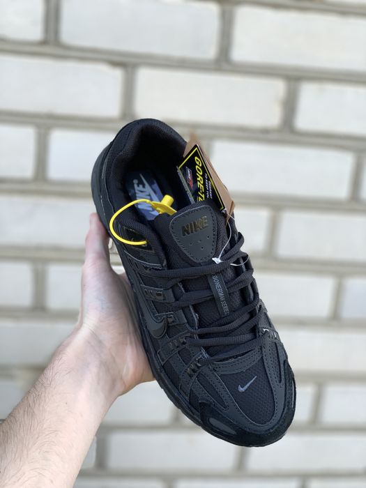 р. 44 | Кросівки Nike P-6000 Cordura All Black — Чоловічі Найк П-6000 чорні, водонепроникні, замшеві, на осінь