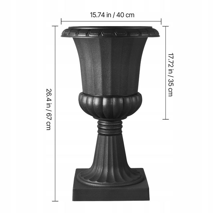 VEVOR plastikowy stojak na doniczki 40X67 cm 2 sztuki lekki I trwały