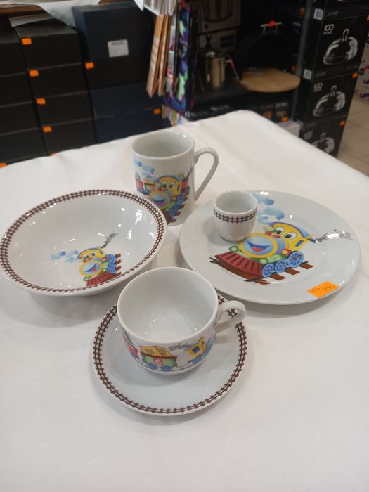 Dziecięcy zestaw śniadaniowy ciuchcia 1/5