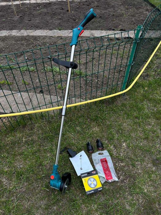 Электрический аккумуляторный триммер makita газонокосилка + 2️⃣ АКБ