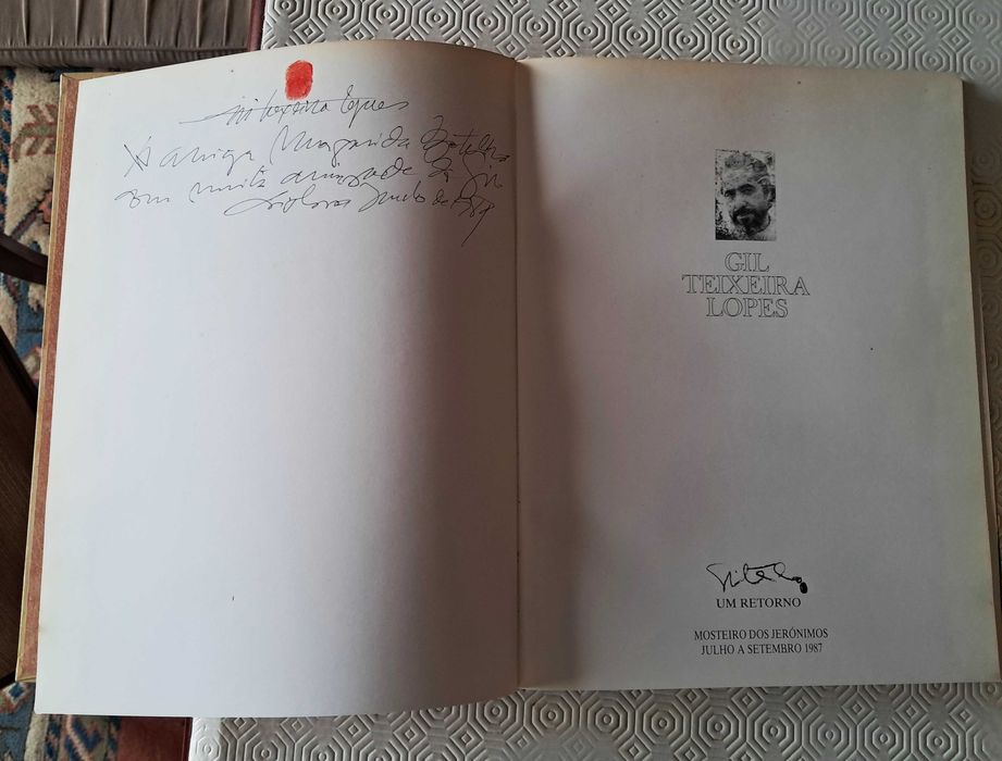 Catálogo Carlos Botelho/Gil Teixeira Lopes - "Um Retorno" DEDICATÓRIA