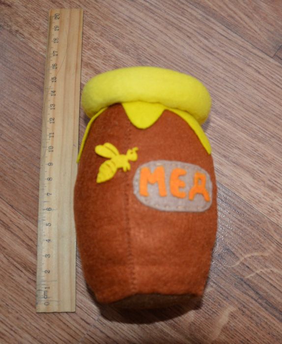 Горщик з медом з фетру, іграшка