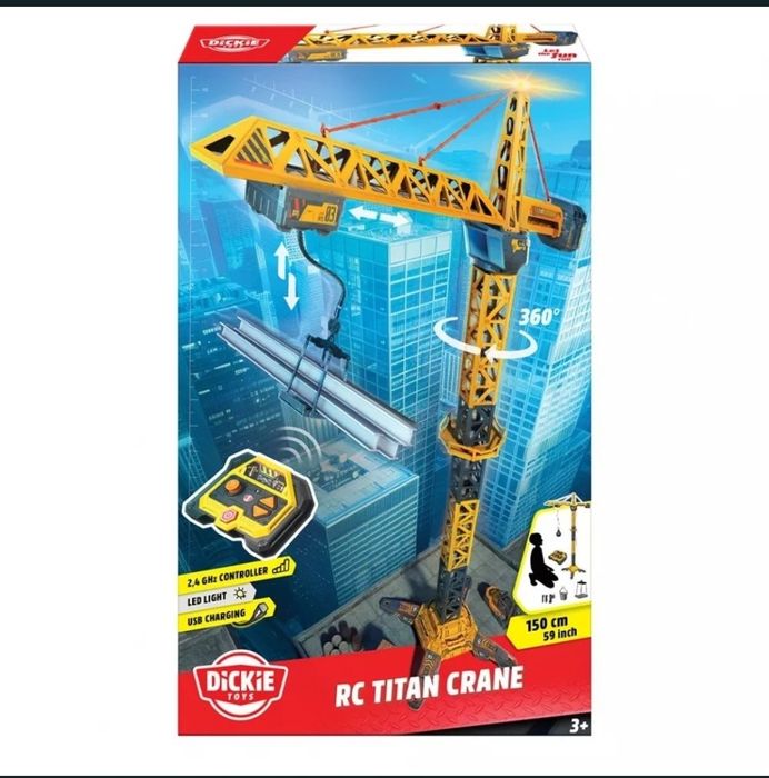 Мега кран на радіокеруванні Dickie Toys Титан 150