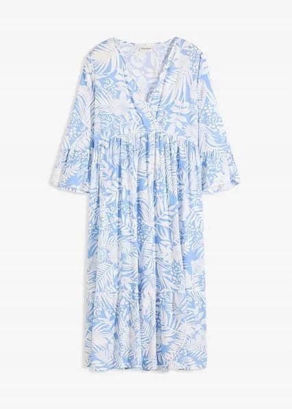 B.P.C letnia sukienka we wzory midi r.40