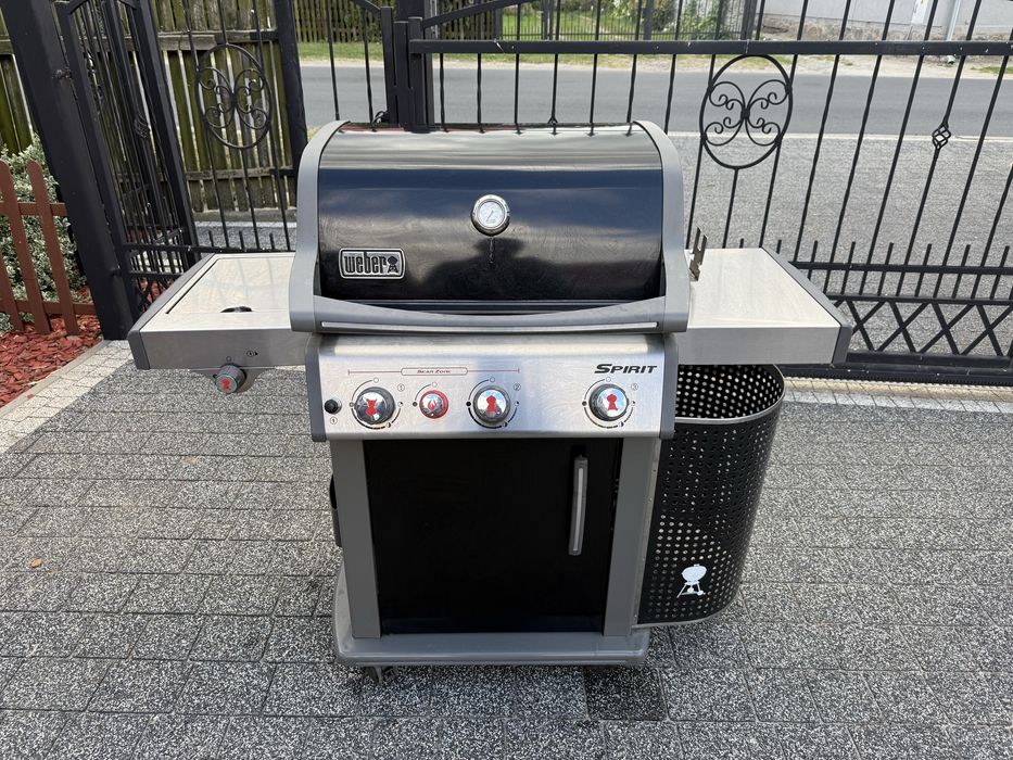WEBER spirit e-330 GRILL gazowy, rożen, żeliwna patelnia! BDB STAN!