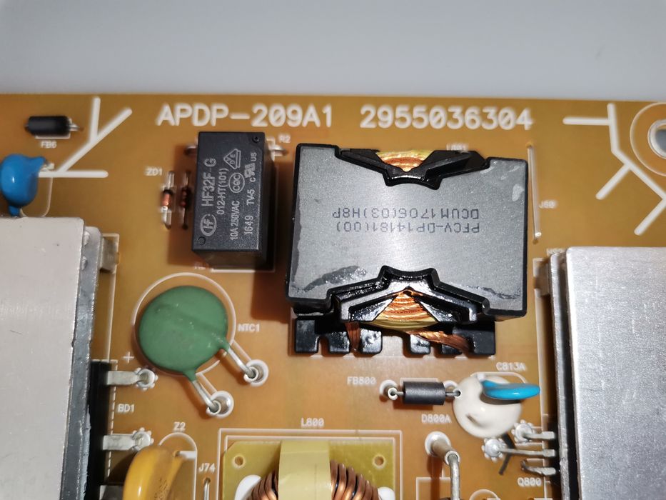 Fonte de alimentação Delta APDP-209A1 Sony KD-55XE7096