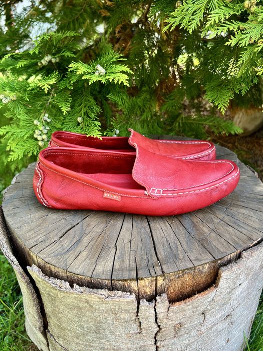 Шкіряні туфлі мокасини лофери Prada 40 - 41