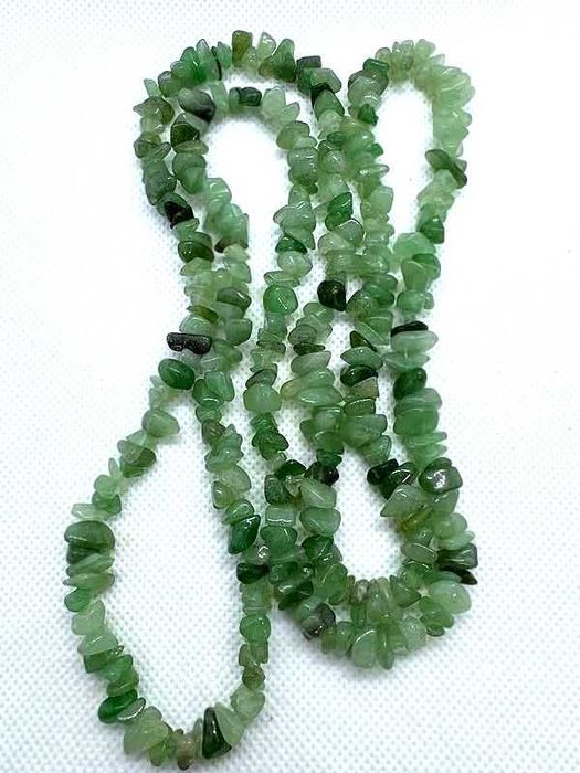Намисто із  зеленого авантюрину  та  аквамарину