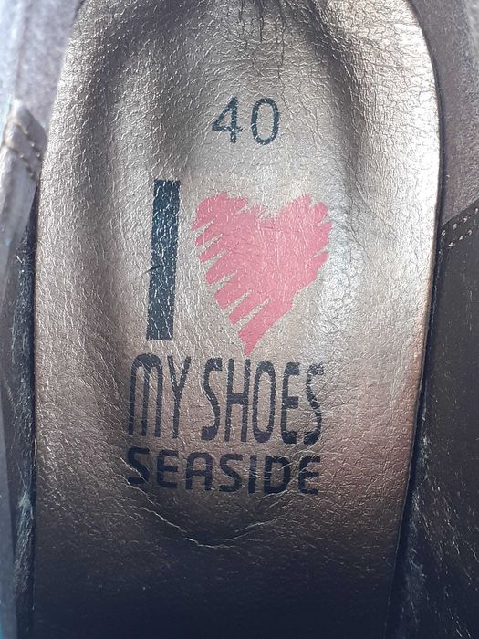Sapatos de salto alto verde e cinza tam.40 - usado