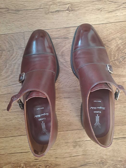 Yanko Double Monks – Bordowe eleganckie monki